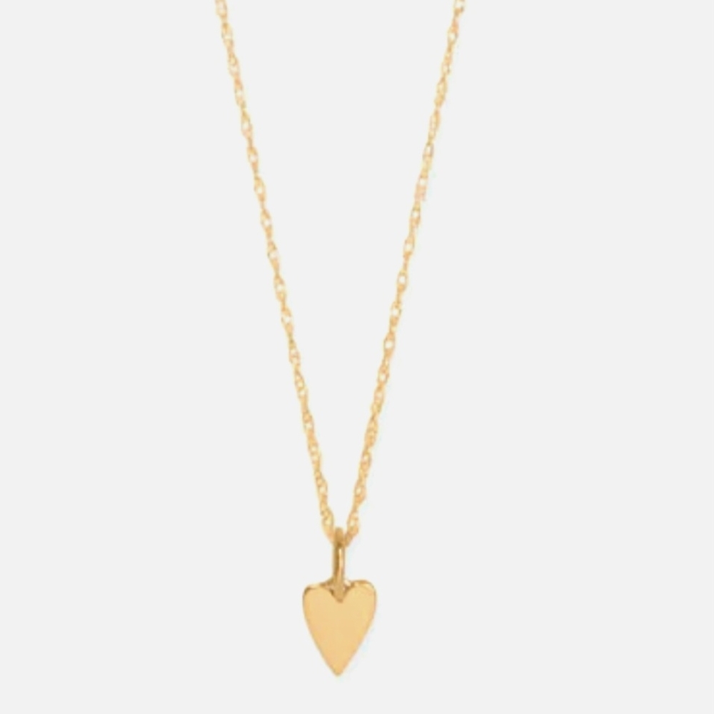 14KT GOLD TINY HEART CHARM/PENDANT - Picture 2 of 2